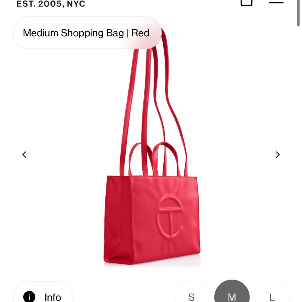 Telfar Red Medium Tote Bag